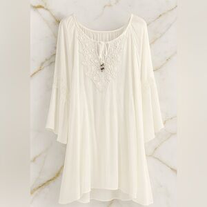 Speed Control Cream Mini Dress